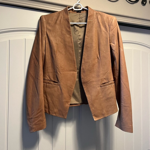 Theory Jackets & Blazers - Theory Super Soft Faux Suede Fully Lined Tan Jacket SO Perfect For Fall Weather